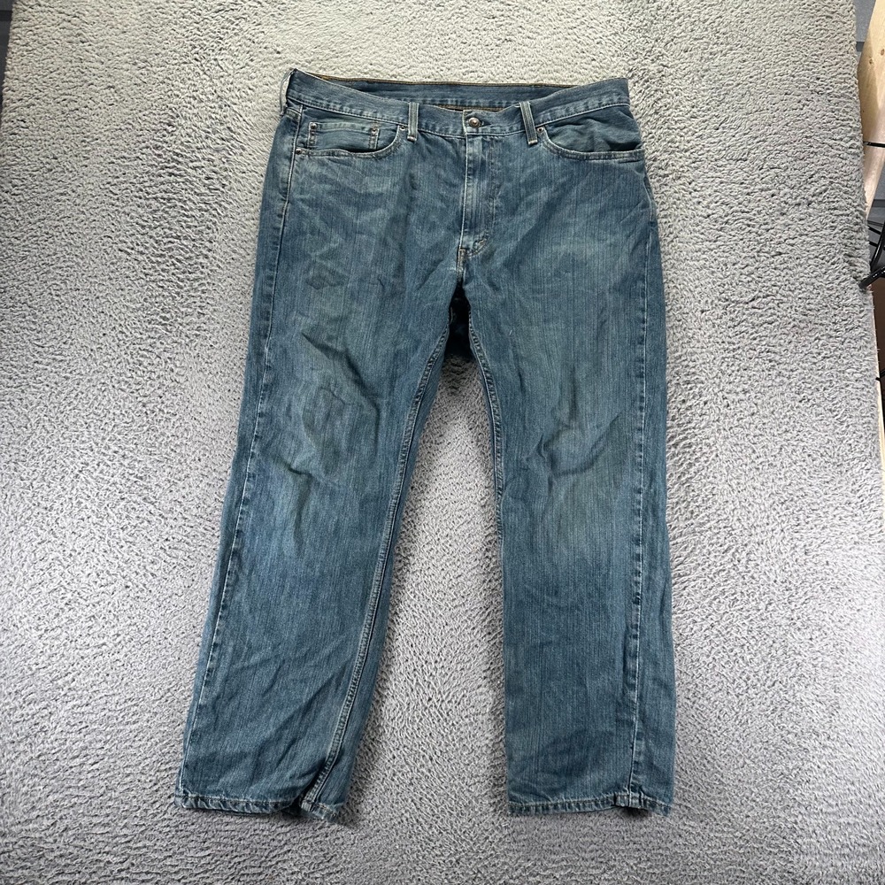 Levi's 559 Jeans Mens 38x30 Blue Cotton Denim Straight Leg Baggy Faded Workwear
